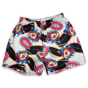 Vintage 90s Taz x Montreal Canadians Pyjama Shorts